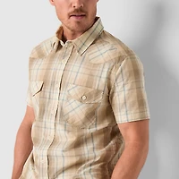 Frye and Co. Mens Short Sleeve Regular Fit Button-Down Shirt