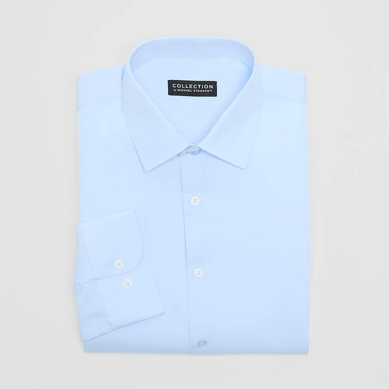Collection By Michael Strahan Mens Modern Fit Easy Care Long Sleeve Dress Shirt
