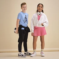 Xersion Little & Big Kid Girls V Neck Short Sleeve Moisture Wicking Quick Dry Jersey