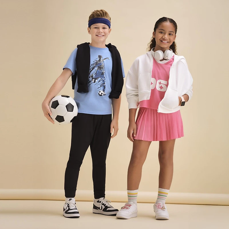 Xersion Little & Big Kid Girls V Neck Short Sleeve Moisture Wicking Quick Dry Jersey