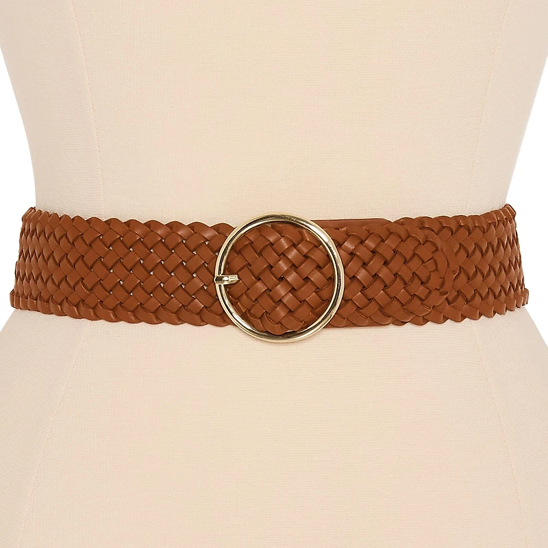 Liz Claiborne Braided O Ring Womens Belt