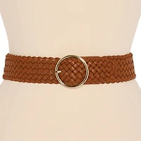 Liz Claiborne Braided O Ring Womens Belt
