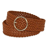 Liz Claiborne Braided O Ring Womens Belt