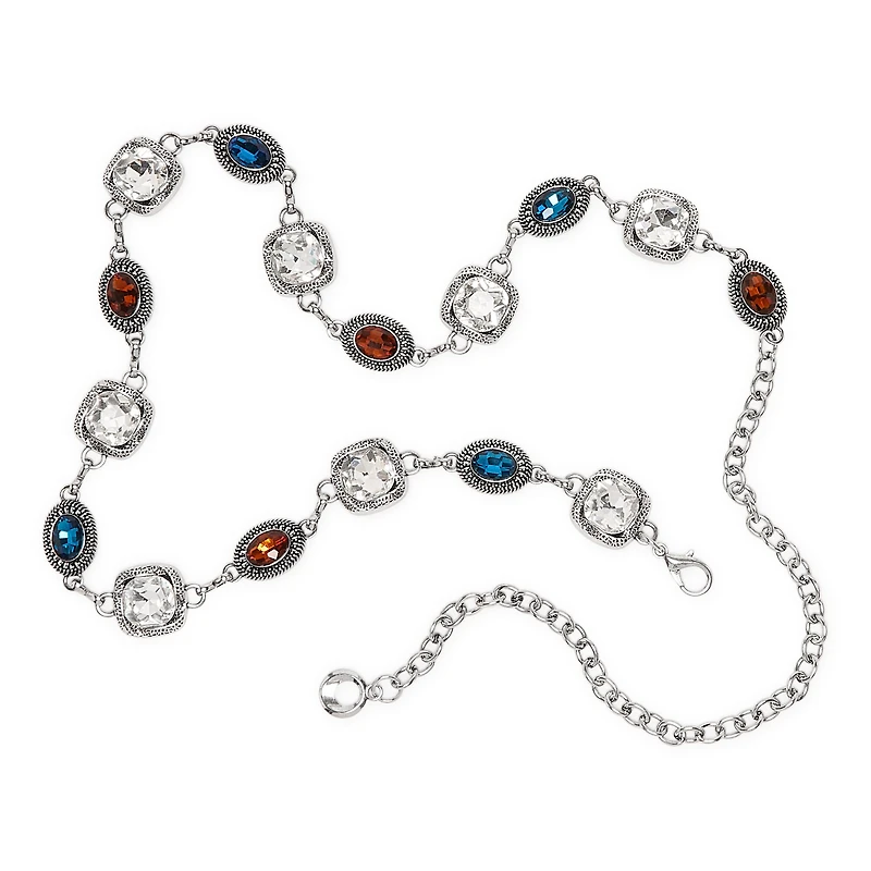 JS Jessica Simpson Jewel Chain Womens Belt