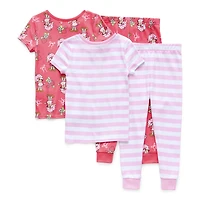 Toddler Girls Strawberry Shortcake Crew Neck Short Sleeve 4-pc. Pajama Set