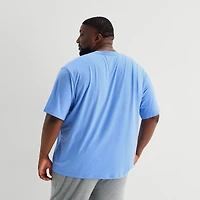 Stafford Super Soft Mens Crew Neck Short Sleeve Big and Tall Pajama Top