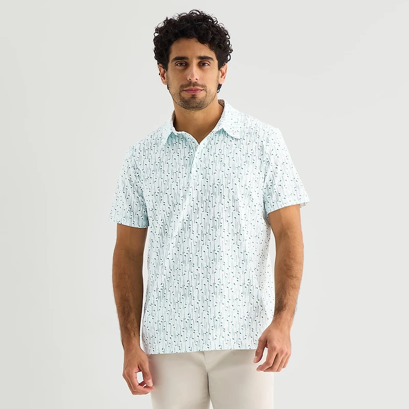 St. John's Bay Performance Mens Classic Fit Short Sleeve Polo Shirt
