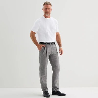 Stafford Twill Mens Classic Fit Dress Pleated Pant