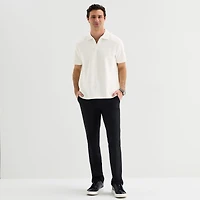J. Ferrar Johnny Collar Mens Regular Fit Short Sleeve Polo Shirt