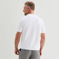 Stafford Mens Crew Neck Short Sleeve Pullover Sweater