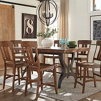 The District 7-Pc Counter Height Dining