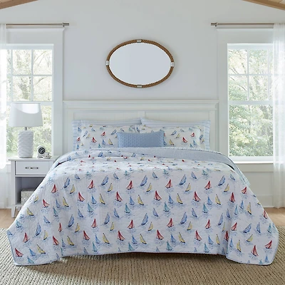 Laura Ashley Ahoy Floral Reversible Quilt Set