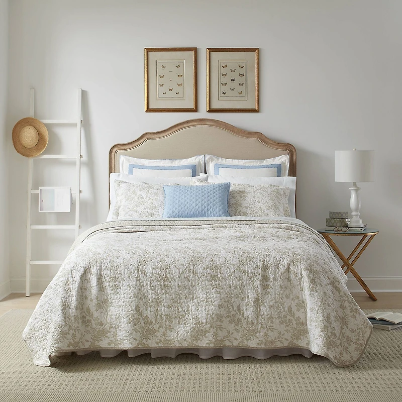 Laura Ashley Amberley Floral Reversible Quilt Set