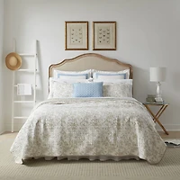 Laura Ashley Amberley Floral Reversible Quilt Set