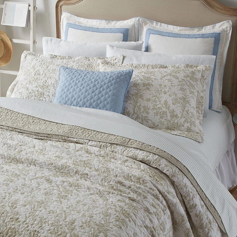 Laura Ashley Amberley Floral Reversible Quilt Set
