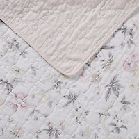 Laura Ashley Breezy Floral Reversible Quilt Set