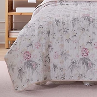 Laura Ashley Breezy Floral Reversible Quilt Set