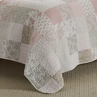 Laura Ashley Celipatchwork Floral Reversible Quilt Set