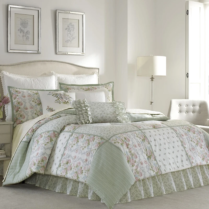 Laura Ashley Harper Floral Midweight Comforter