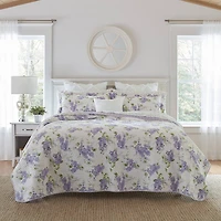 Laura Ashley Keighley Floral Reversible Quilt Set