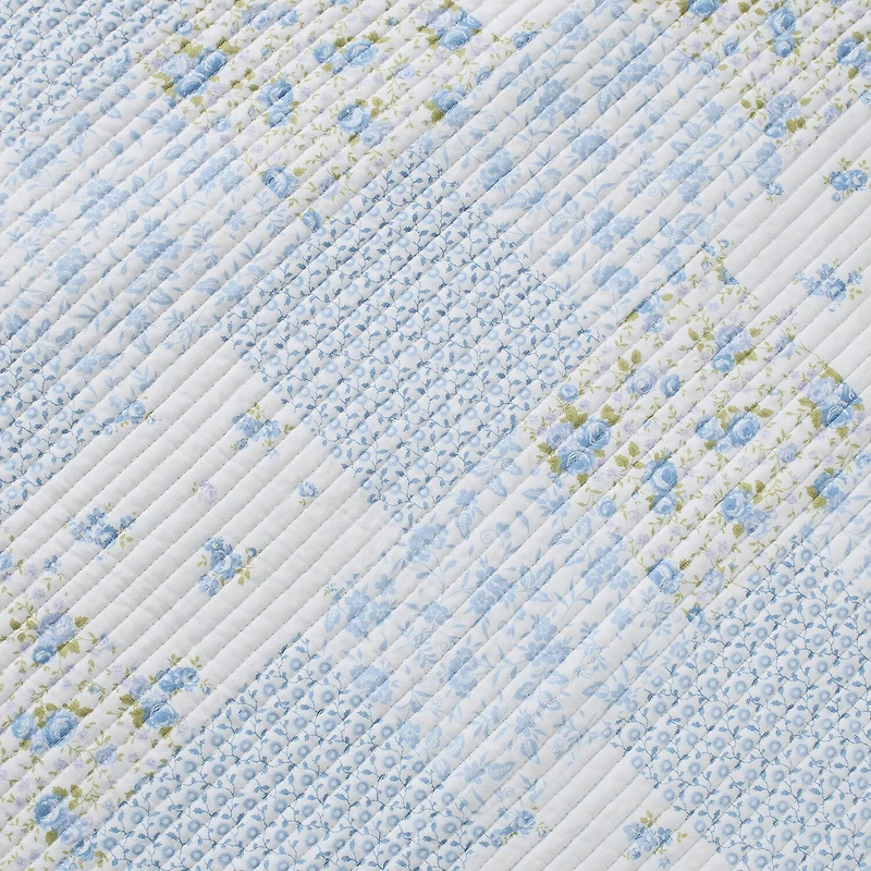 Laura Ashley Kenna Floral Reversible Quilt Set