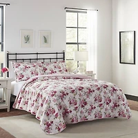 Laura Ashley Lidia Floral Reversible Quilt Set