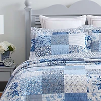Laura Ashley Paisley Floral Reversible Quilt Set