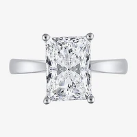 (H-I / SI2) Womens 3 CT. Lab-Grown White Diamond 14K Gold Radiant-Cut Solitaire Engagement Ring