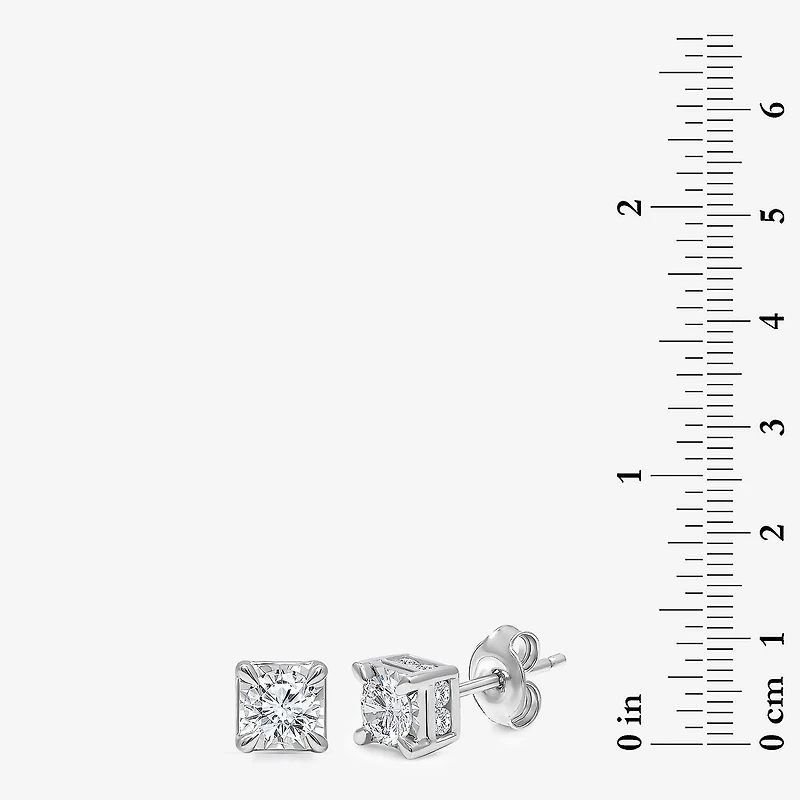 Tru Miracle 1 CT. T.W. Lab Grown White Diamond 14K Gold 5.6mm Stud Earrings
