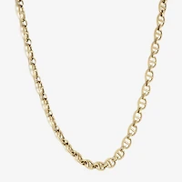 Made in Italy Womens 14K Gold 18 Inch Link Chain Necklace