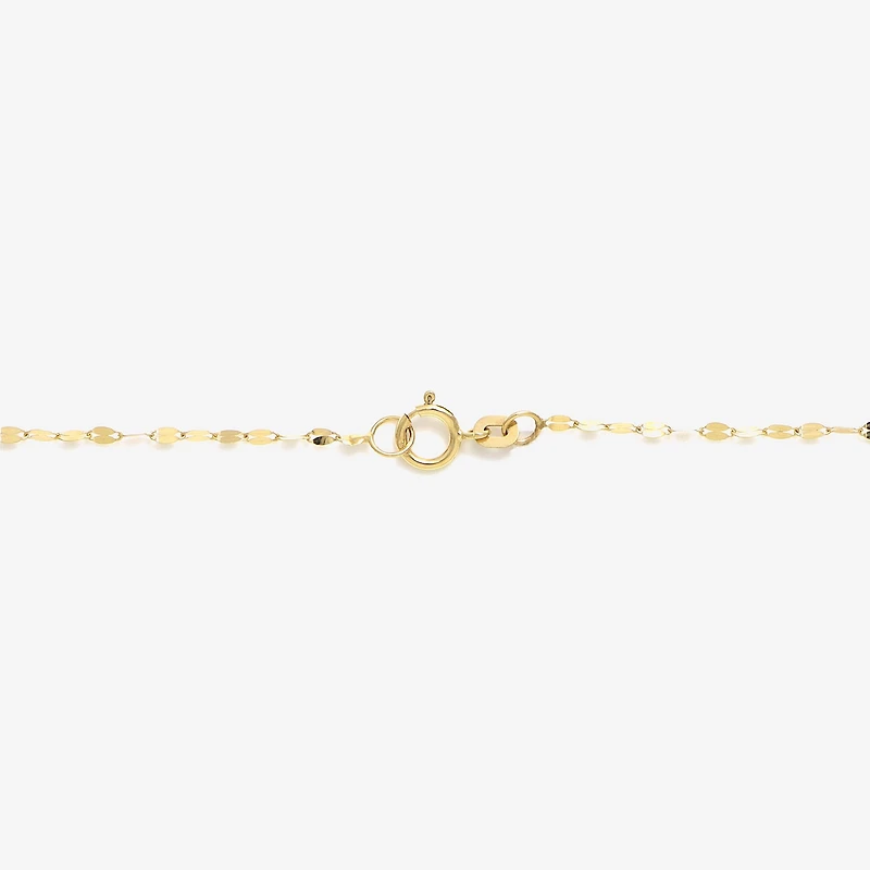 Made in Italy Womens 14K Gold 18 Inch Bead Chain Necklace