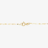 Made in Italy Womens 14K Gold 18 Inch Bead Chain Necklace