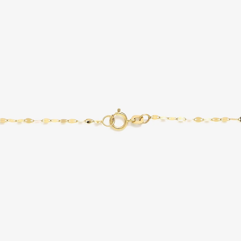 Made in Italy Womens 14K Gold 18 Inch Y Necklace