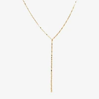 Made in Italy Womens 14K Gold 18 Inch Y Necklace