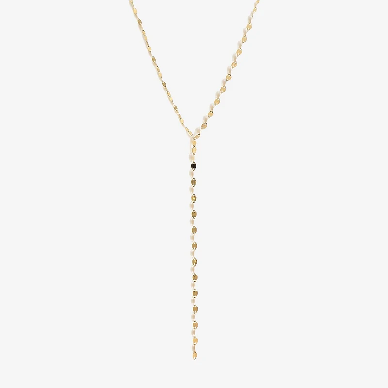 Made in Italy Womens 14K Gold 18 Inch Y Necklace
