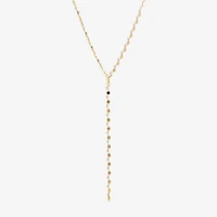 Made in Italy Womens 14K Gold 18 Inch Y Necklace
