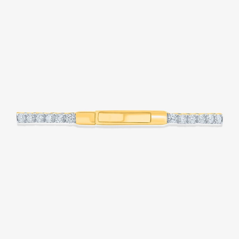 (H-I / Si2-I1) Womens 2 CT. T.W. Lab Grown White Diamond 10K Gold 6 3/4 Inch Tennis Bracelet