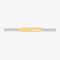(H-I / Si2-I1) Womens 2 CT. T.W. Lab Grown White Diamond 10K Gold 6 3/4 Inch Tennis Bracelet