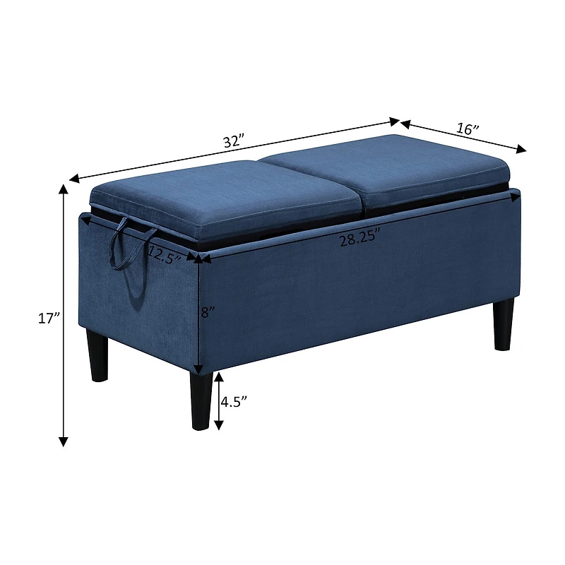 Convenience Concepts Designs4comfort Storage Ottoman