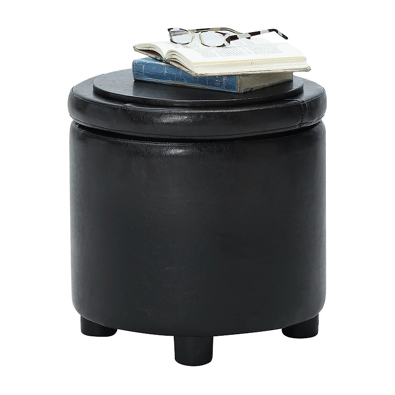 Designs4Comfort Round Storage Ottoman