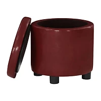 Designs4Comfort Round Storage Ottoman