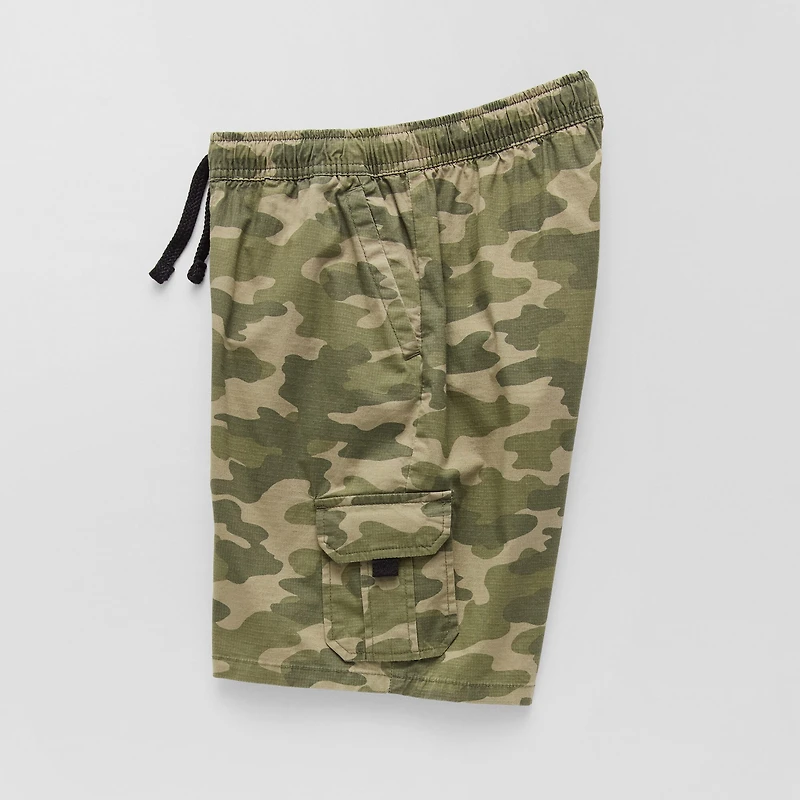 Thereabouts Pull-On Little & Big Kid Boys Adaptive Adjustable Waist Features Easy-on + Easy-off Cargo Short