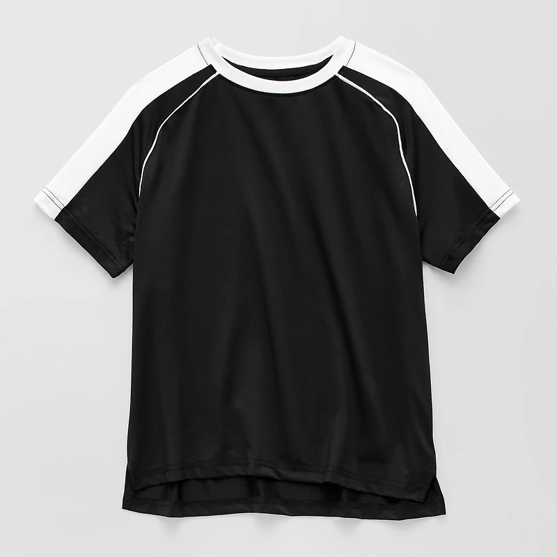 Xersion Little & Big Kid Boys Crew Neck Short Sleeve Moisture Wicking Quick Dry Jersey