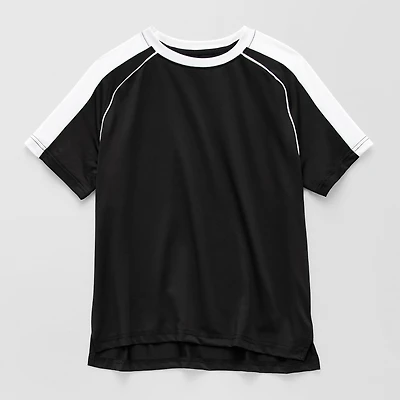 Xersion Little & Big Kid Boys Crew Neck Short Sleeve Moisture Wicking Quick Dry Jersey
