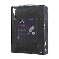Serta® Leena Shaggy Faux Fur Heated Throw