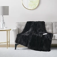 Serta® Leena Shaggy Faux Fur Heated Throw