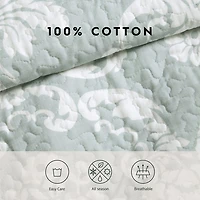 Laura Ashley Venetia Floral Reversible Quilt Set
