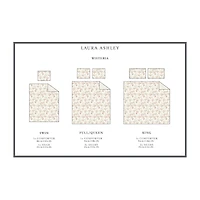 Laura Ashley Wisteria Floral Midweight Comforter