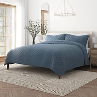 Casual Comfort Diamond Stitch Quilt Set