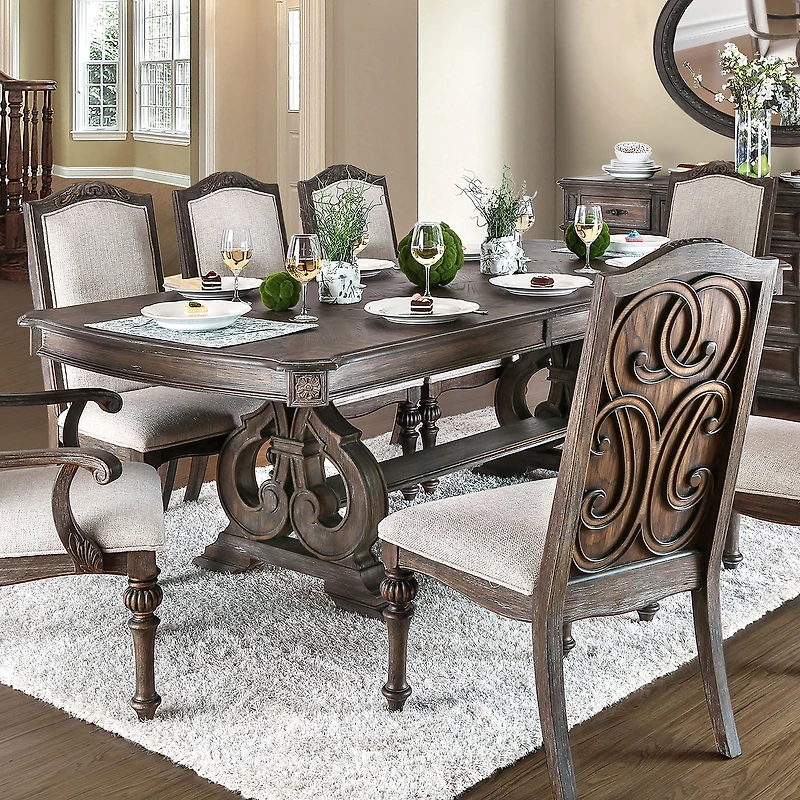 Furniture of America™ Maud Dining And Kitchen Collection Rectangular Wood-Top Dining Table